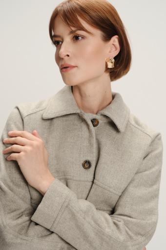 Stylowa  żakardowa kurtka