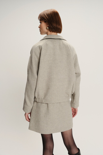 Stylowa  żakardowa kurtka