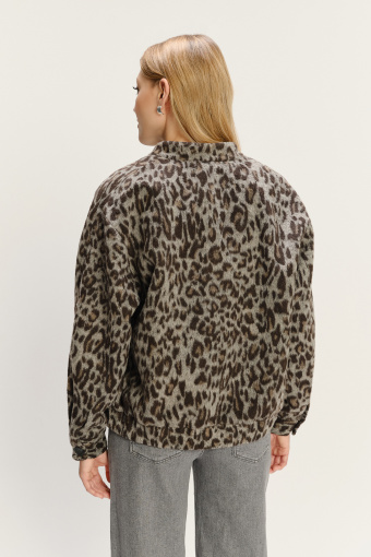 Casualowa kurtka z printem animal 