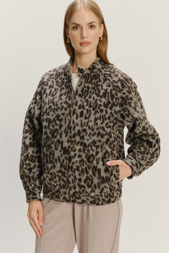 Casualowa kurtka z printem animal 
