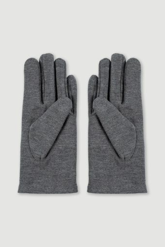 Efektowne rękawiczki w antracytowym kolorze