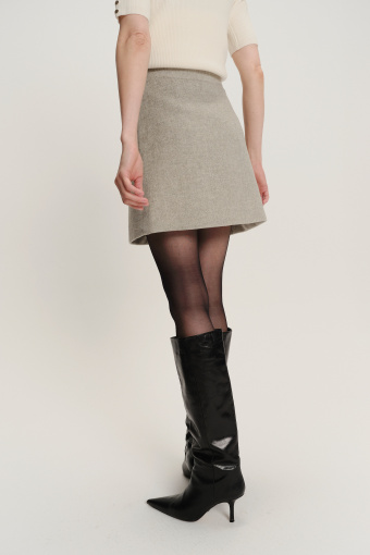 Żakardowa spódnica mini