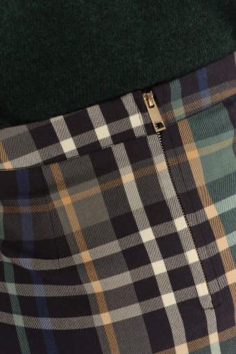 Efektowna wiskozowa spódnica w kratę