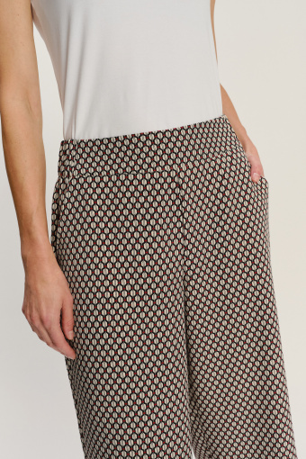 Spodnie typu culotte z printem 