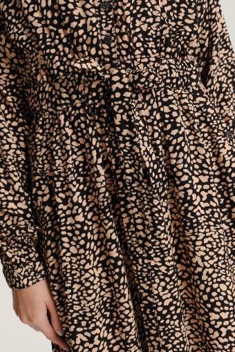 Sukienka midi ze zwierzęcym printem