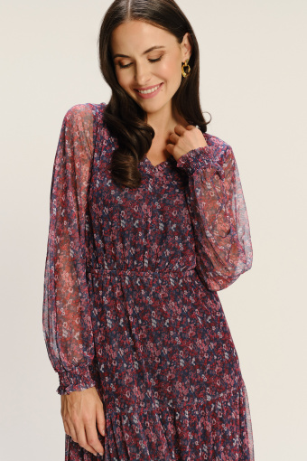 Romantyczna sukienka w drobny print