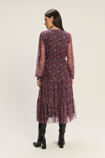 Romantyczna sukienka w drobny print