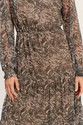 Sukienka z falbaniastym dołem 