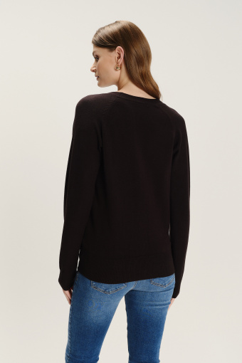 Klasyczny kardigan w czarnym kolorze