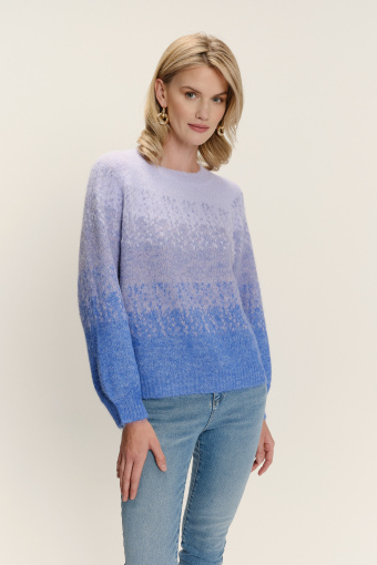 Miękki sweter z efektem ombre Miękki sweter z efektem ombre