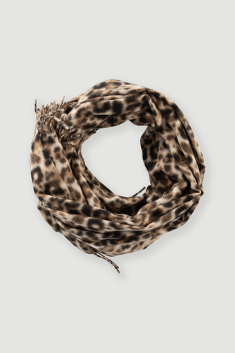 Stylowy szalik z printem animal