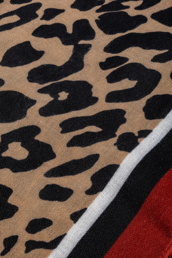 Stylowy szalik z nadrukiem animal