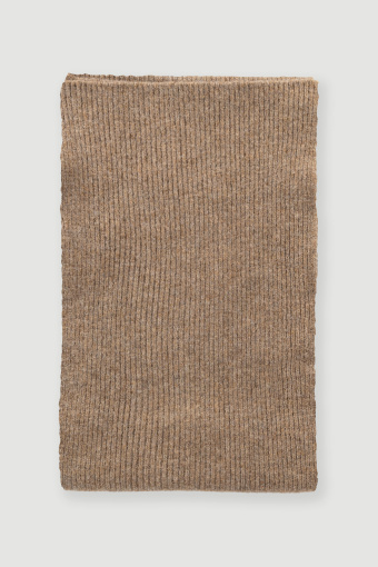 Ciepły szalik w kolorze coffee