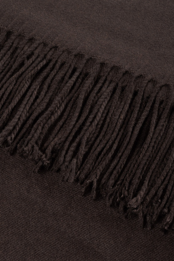 Stylowy szalik w kolorze ciemnej czekolady