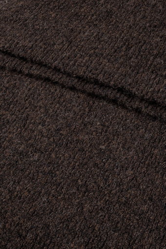 Klasyczny ciemnobrązowy szalik z dodatkiem wełny