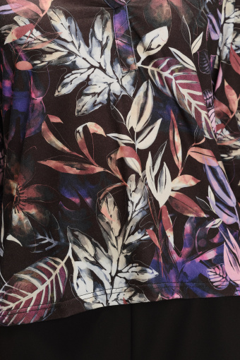 Dzianinowy top z kwiatowym printem