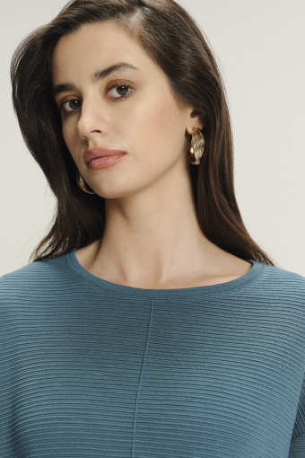 Wiskozowy top w turkusowym kolorze Wiskozowy top w turkusowym kolorze