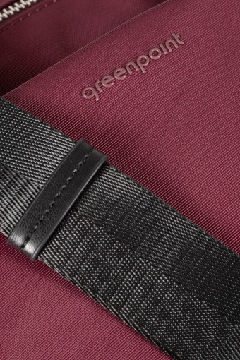 Materiałowa listonoszka w kolorze bordo