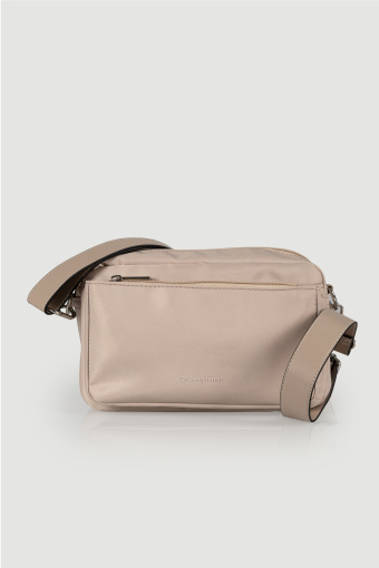 Jasnobeżowa uniwersalna torebka typu listonoszka