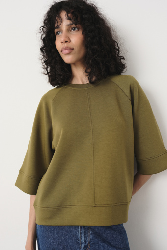 Oliwkowa bluza oversize