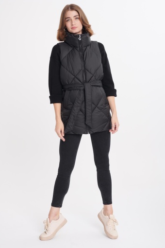 Pikowana kamizelka, czarna Pikowana kamizelka, czarna