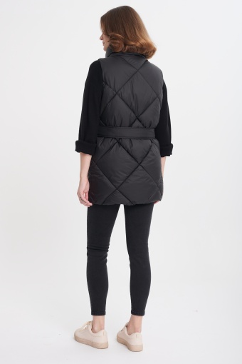 Pikowana kamizelka, czarna Pikowana kamizelka, czarna