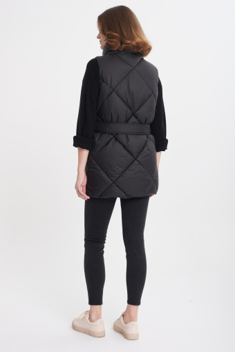 Pikowana kamizelka, czarna Pikowana kamizelka, czarna