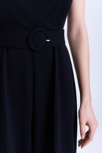 Czarny elegancki kombinezon