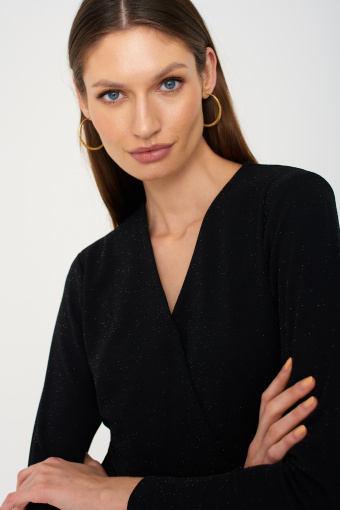 Klasyczny kombinezon z długim rękawem, czarny