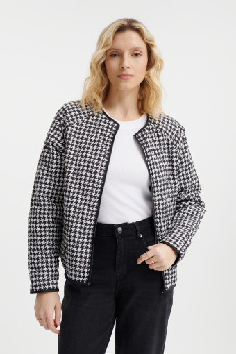 Dwustronna krótka kurtka z pikowaniem