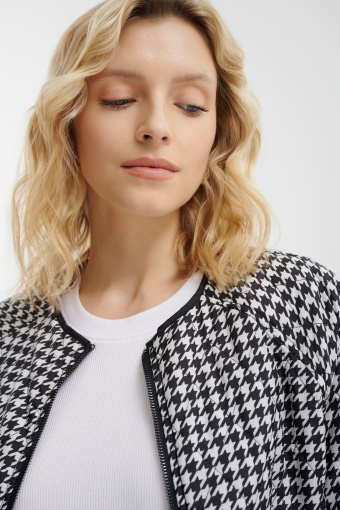 Dwustronna krótka kurtka z pikowaniem