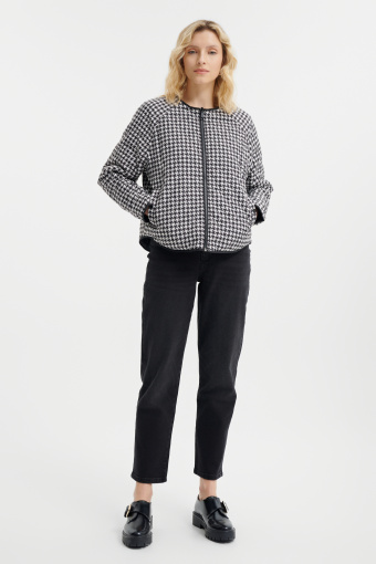 Dwustronna krótka kurtka z pikowaniem