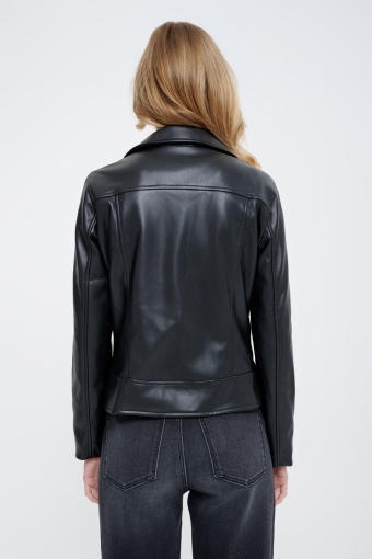 Stylowa czarna kurtka typu biker Stylowa czarna kurtka typu biker