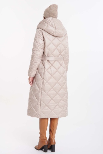 Pikowany płaszcz z kapturem Pikowany płaszcz z kapturem