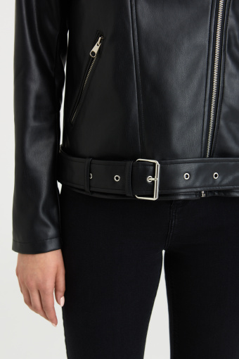 Czarna ramoneska oversize