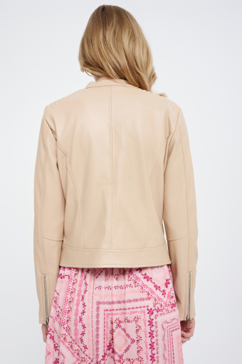 Kurtka z eko skóry beż Kurtka z eko skóry beż
