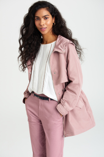 Kurtka przeciwdeszczowa, jasny róż