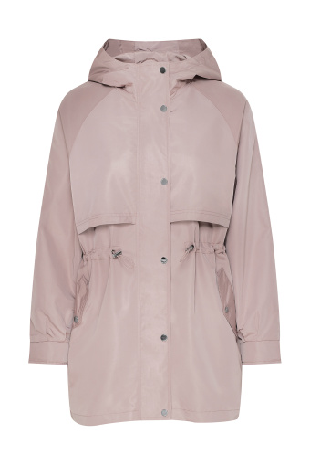Kurtka przeciwdeszczowa, jasny róż