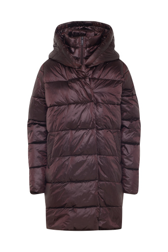 Stylowa, dwuwarstwowa kurtka w ciemnobordowym kolorze