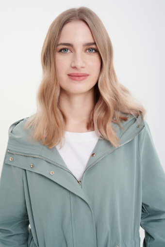 Szaro-zielona kurtka oversize