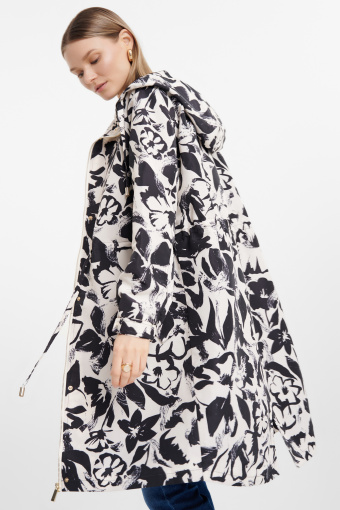 Kurtka parka z nadrukiem