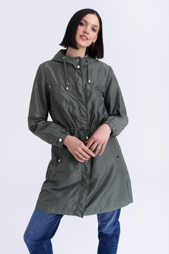 Zielona kurtka typu parka Zielona kurtka typu parka
