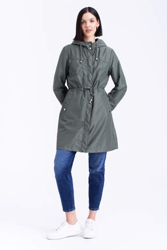 Zielona kurtka typu parka Zielona kurtka typu parka
