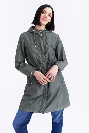 Zielona kurtka typu parka Zielona kurtka typu parka