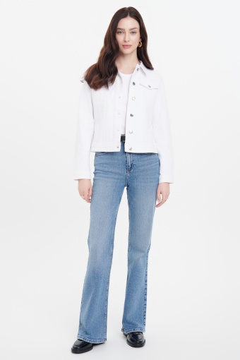 Jeansowa kurtka w białym kolorze Jeansowa kurtka w białym kolorze