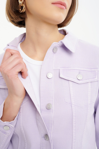 Kurtka jeansowa w kolorze lawendy