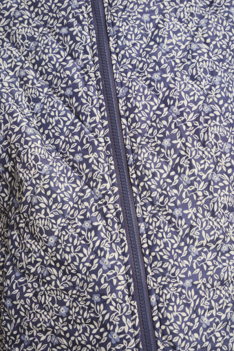 Lekka dwustronna kurtka z nadrukiem w kwiaty