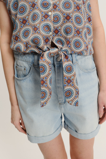 Luźna bluzka z etnicznym printem