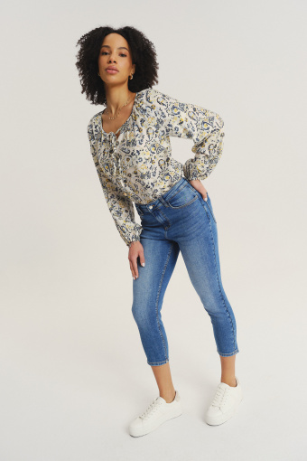 Niebieskie spodnie 7/8