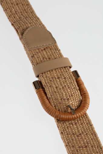 Brązowy pasek z rafii